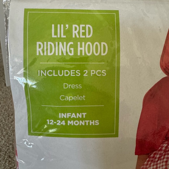 Little red riding hood - infant Halloween costume. Size 12-24 months - Picture 3 of 7
